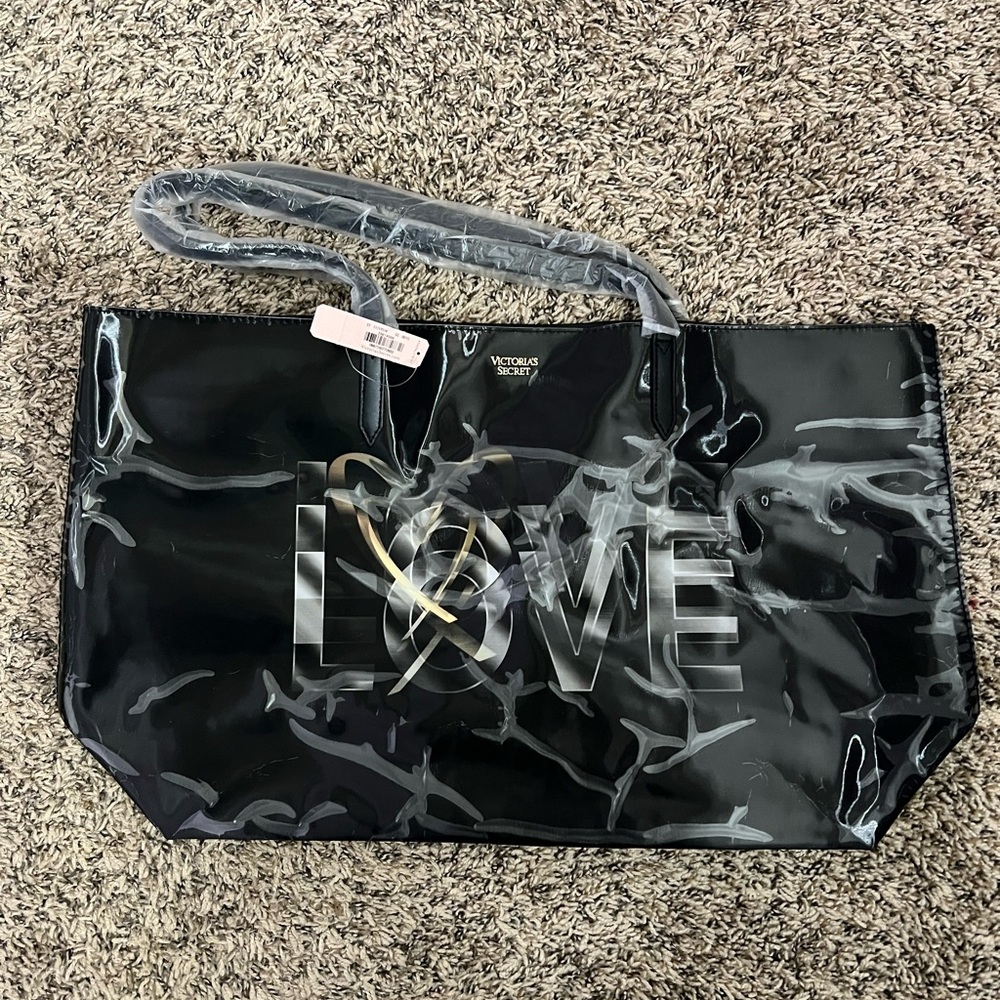 Victoria's Secret Black Love Tote